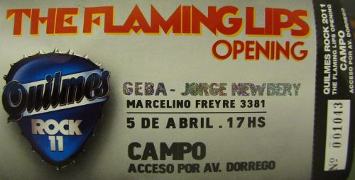 Flaming Lips ticket